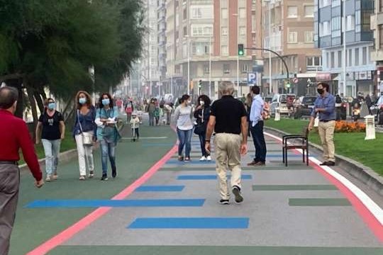 Movilidad en Gijón/Xixón durante el mes de agosto